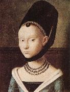 Petrus Christus Portrati of a Lady oil painting reproduction